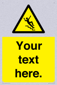 Custom Slippery Stairs Sign